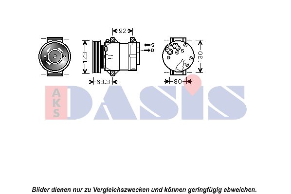 AKS DASIS Компрессор, кондиционер 851560N